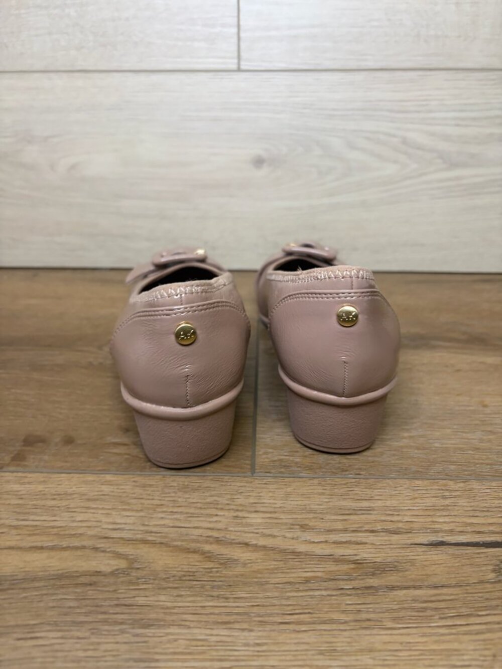 Anne Klein Wyatt Stretch Wedge Pink Shoes 7.5M - Picture 3 of 6
